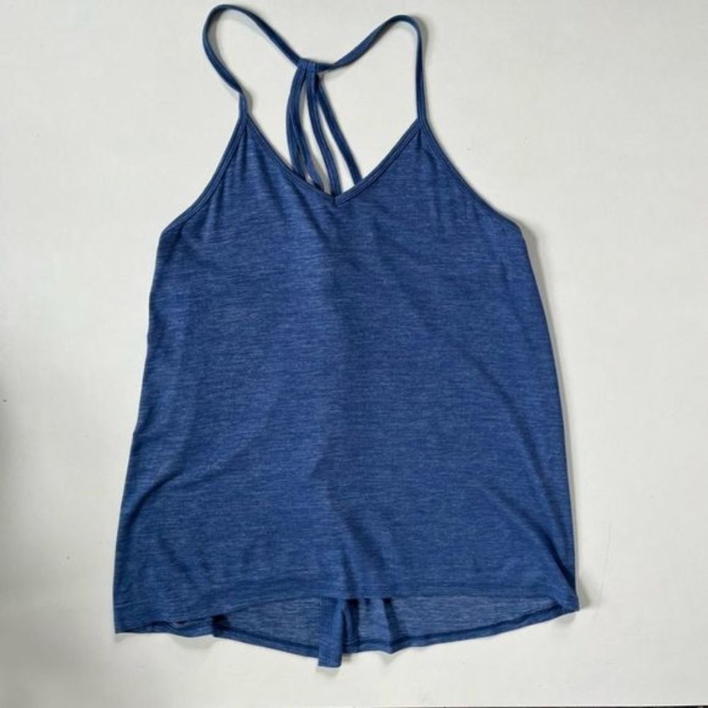 Beyond?Yoga?Cloud Heather Overlap Swing Tank L